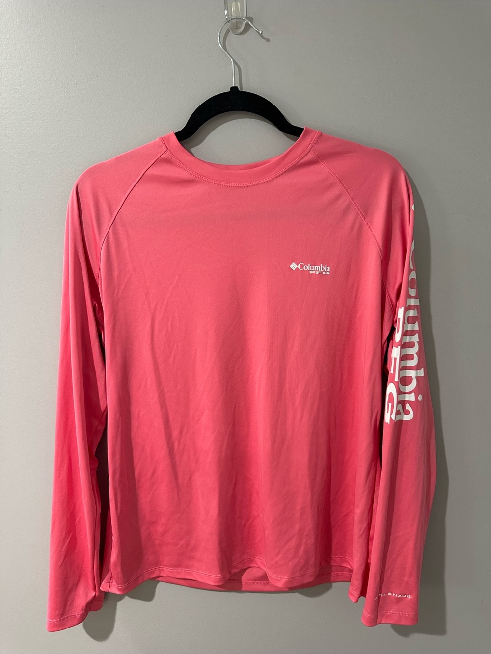 Columbia Coral Pink Long Sleeve Outdoor Tee